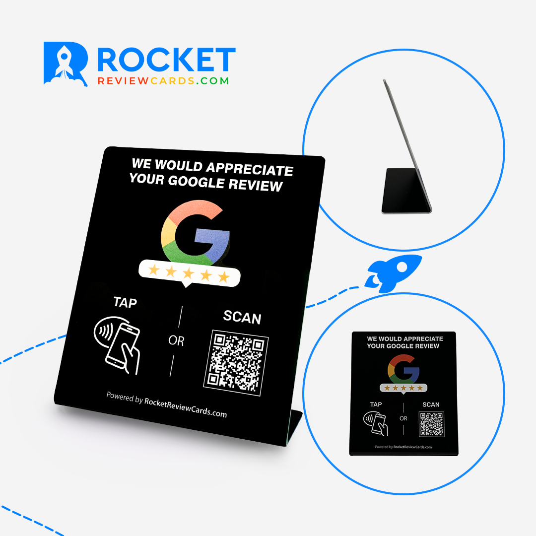 Rocket Google Review Stand